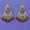 Kundan Pearl Earring with Mehndi Plating