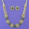 Kundan Pearl Necklace with Rajwadi Matte Plating