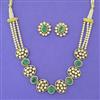 Kundan Pearl Necklace with Rajwadi Matte Plating