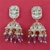 Kundan Jhumki with Carat Plating