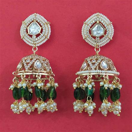 Kundan Jhumki with Carat Plating