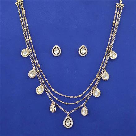 Kundan Layered Necklace with Carat Plating