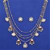 Kundan Layered Necklace with Carat Plating