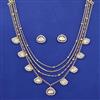 Kundan Layered Necklace with Carat Plating