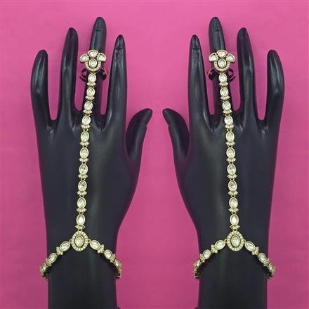 Kundan Adjustable Hath Pan with Mehndi Plating