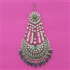 Kundan Pearl Pasa with Mehndi Plating