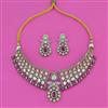 Kundan Mukut Necklace with Mehndi Plating