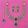 Kundan Classic Necklace with Mehndi Plating