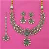 Kundan Classic Necklace with Mehndi Plating