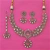 Kundan Classic Necklace with Mehndi Plating