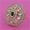 Kundan Adjustable Ring with Carat Plating