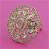 Kundan Adjustable Ring with Carat Plating