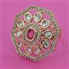 Kundan Adjustable Ring with Carat Plating