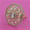 Kundan Adjustable Ring with Carat Plating
