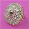 Kundan Adjustable Ring with Carat Plating