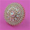 Kundan Adjustable Ring with Carat Plating