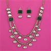 Kundan Layered Necklace with Mehndi Plating