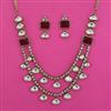Kundan Layered Necklace with Mehndi Plating
