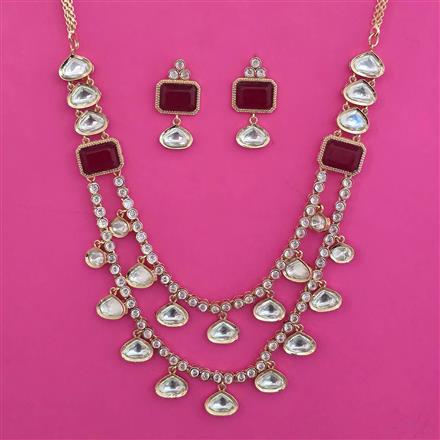 Kundan Layered Necklace with Carat Plating