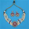 Kundan Choker Necklace with Mehndi Plating