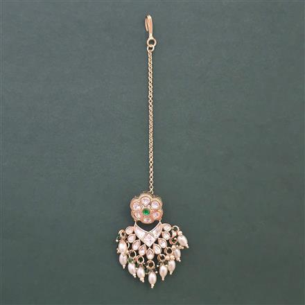 Kundan Pearl Bore with Carat Plating