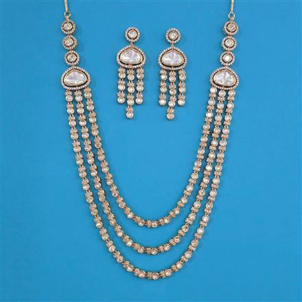 Kundan Layered Necklace with Carat Plating