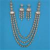 Kundan Layered Necklace with Mehndi Plating