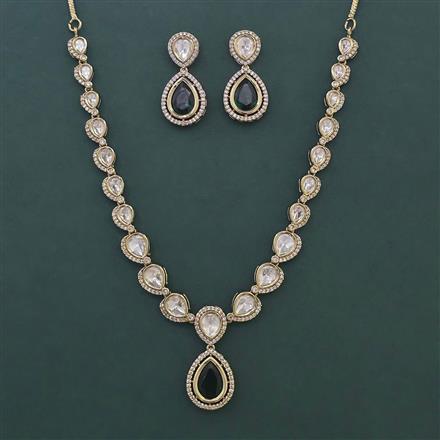 Kundan Classic Necklace with Mehndi Plating