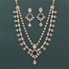 Kundan Layered Necklace with Mehndi Plating