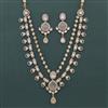 Kundan Layered Necklace with Mehndi Plating
