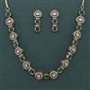 Kundan Classic Necklace with Mehndi Plating