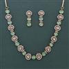Kundan Classic Necklace with Mehndi Plating