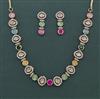 Kundan Classic Necklace with Mehndi Plating