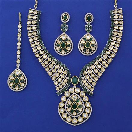 Kundan Classic Necklace with Victorian Plating