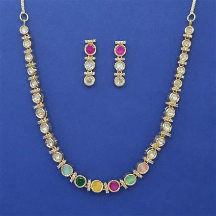 Kundan Delicate Necklace with Carat Plating