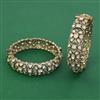 Kundan Openable Bangles With Mehndi Plating