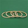 Kundan Delicate Bangles With Carat Plating