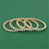 Kundan Delicate Bangles With Carat Plating