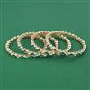 Kundan Delicate Bangles With Carat Plating