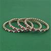 Kundan Delicate Bangles With Mehndi Plating