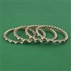 Kundan Delicate Bangles With Mehndi Plating