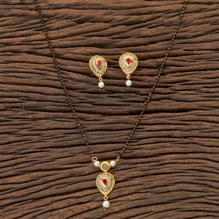 Kundan Classic Mangalsutra With Gold Plating