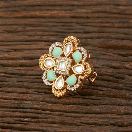 AI157 - Kundan Stone Beaded Ring