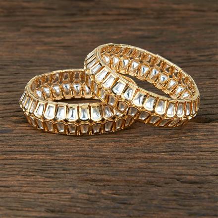 Kundan Designer Bangles With Gold Plating