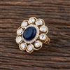 Kundan Classic Ring With Rose Gold Plating