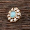Kundan Classic Ring With Rose Gold Plating