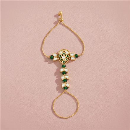 Kundan Classic Hath Pan With Gold Plating