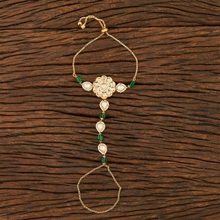 Kundan Classic Hath Pan With Gold Plating