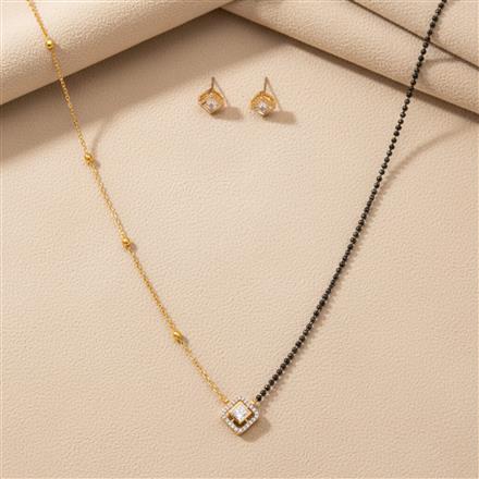 Kundan Delicate Mangalsutra With Gold Plating