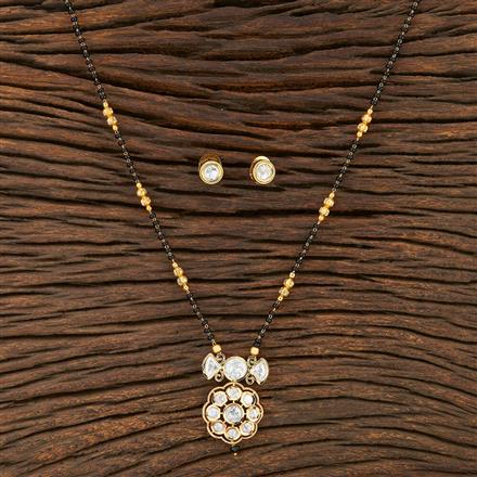 Kundan Tanmaniya Mangalsutra With Gold Plating